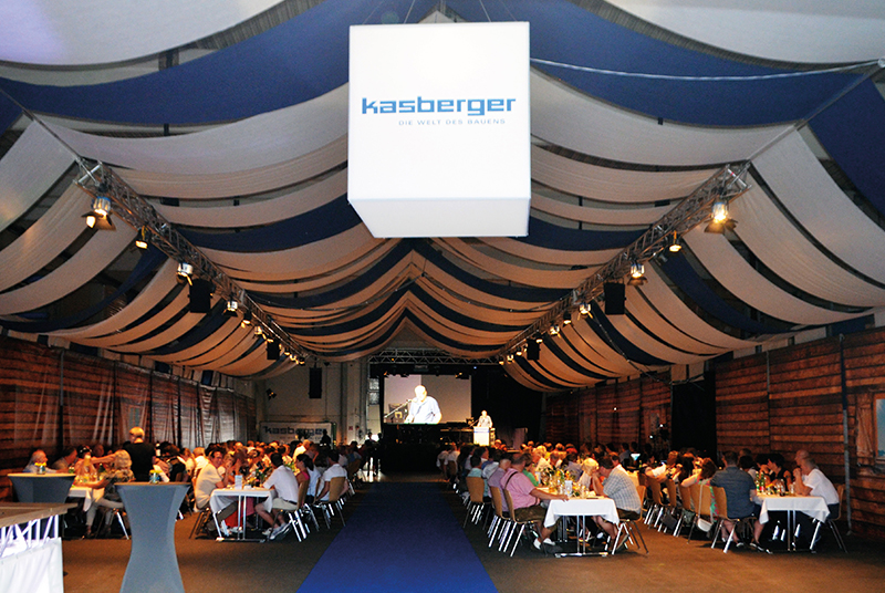 Festhalle der Betriebsfeier