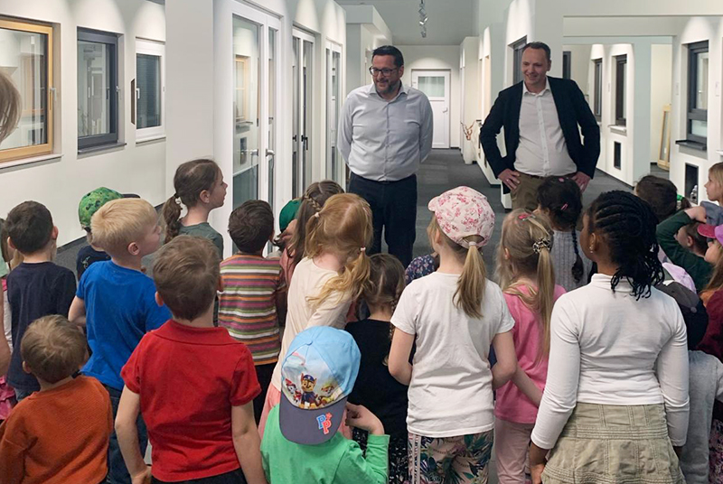 Kindergartenkinder bei Kasberger
